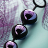 Фиолетово-черные тройные вагинальные шарики TOYFA A-toys купить в секс шопе