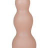 Телесная анальная ёлочка - 17,5 см. купить в секс шопе