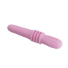 Розовый вибратор Susie с возвратно-поступательными движениями - 25,2 см. купить в секс шопе