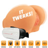 Реалистичная вагина с вибрацией, нагревом и шлемом виртуальной реальности CyberSkin Twerking Butt Deluxe купить в секс шопе