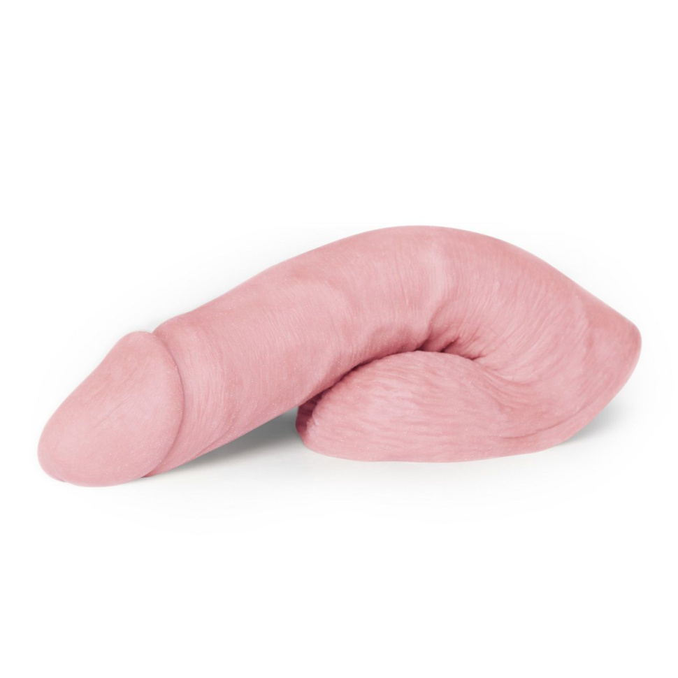 Мягкий имитатор пениса Pink Limpy большого размера - 21,6 см. купить в секс шопе