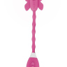 Розовый вибростимулятор-бабочка на ручке THE CELINE BUTTERFLY купить в секс шопе