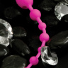 Анальный вибромассажер-шарики на жесткой сцепке розовый купить в секс шопе