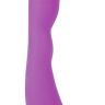 Фиолетовый силиконовый вибромассажер - 22,2 см. купить в секс шопе