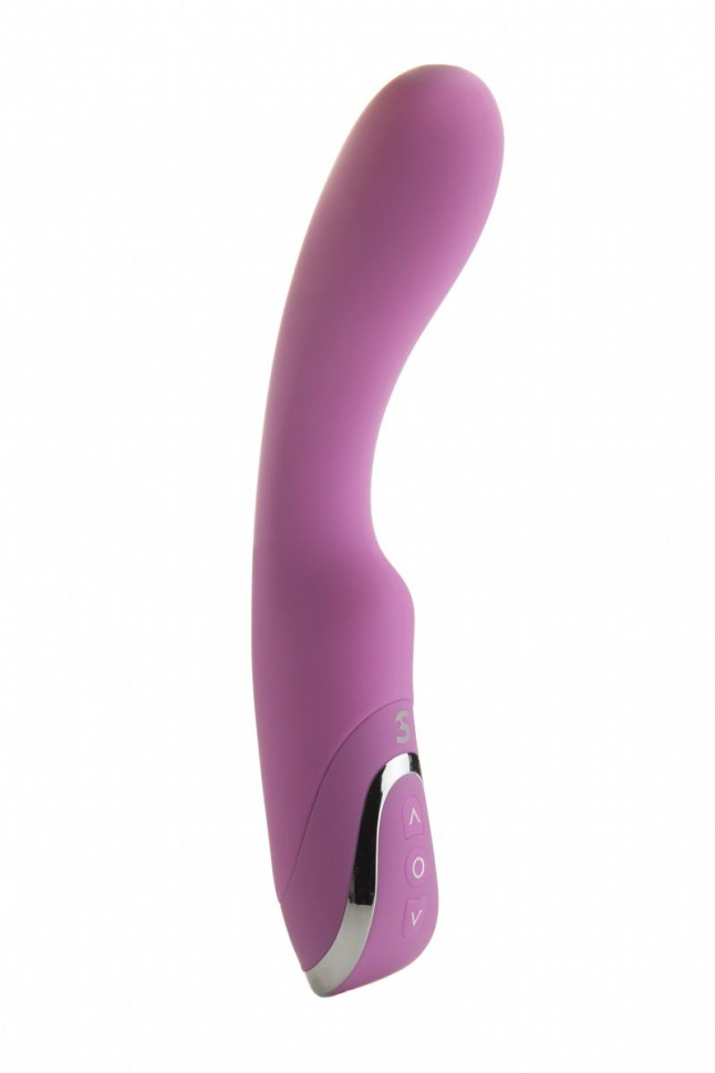 Розовый перезаряжаемый вибратор Rechargeable G-Lover - 21 см. купить в секс шопе