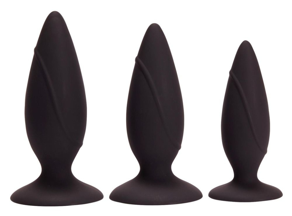 Набор из 3 анальных пробок Anal Training Kit купить в секс шопе