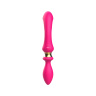Розовый двусторонний вибромассажёр - 26,8 см. купить в секс шопе