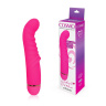 Розовый ребристый вибромассажер для стимуляции точки G - 15 см. купить в секс шопе