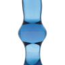 Голубая стеклянная анальная втулка - 12 см. купить в секс шопе