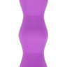 Фиолетовый ребристый вибромассажер - 30,5 см. купить в секс шопе