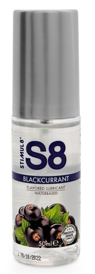 Лубрикант S8 Flavored Lube со вкусом чёрной смородины - 50 мл. купить в секс шопе