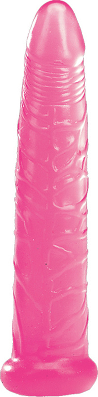 Розовый желейный фаллоимитатор - 16,5 см. купить в секс шопе