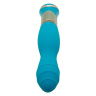Голубой вибратор с ротацией ECSTASY Deluxe Rippled Vibe - 20 см. купить в секс шопе