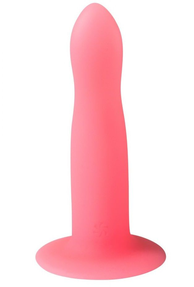 Розовый, светящийся в темноте стимулятор Light Keeper - 13,3 см. купить в секс шопе