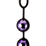 Фиолетово-чёрные вагинальные шарики TOYFA A-toys купить в секс шопе