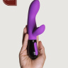 Фиолетовый вибратор-кролик Gaia 2.0 - 20,4 см. купить в секс шопе