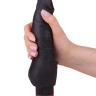 Чёрный виброфаллос с шипами у основания - 17,8 см. купить в секс шопе