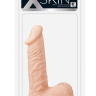 Телесный фаллоимитатор с пышной мошонкой XSKIN 6 PVC DONG - 15 см. купить в секс шопе