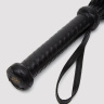 Черный кожаный флоггер Bound to You Faux Leather Flogger - 63,5 см. купить в секс шопе