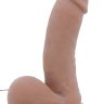 Телесный вибромассажер DARING DUKE - 18 см. купить в секс шопе