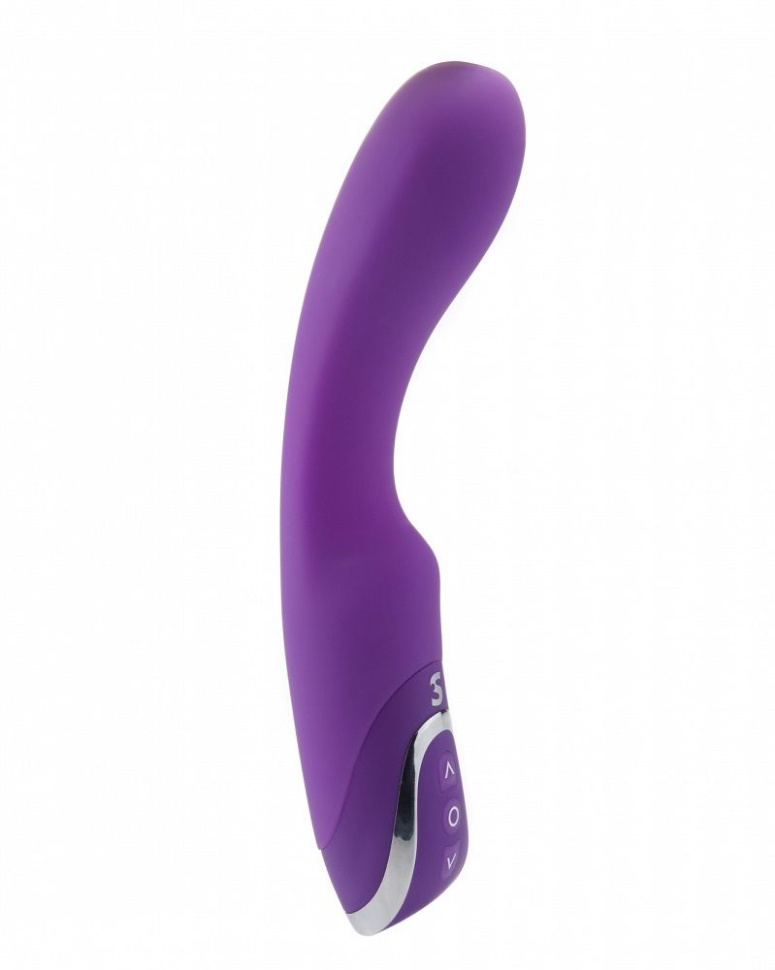 Фиолетовый перезаряжаемый вибратор Rechargeable G-Lover - 21 см. купить в секс шопе