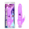 Фиолетовый вибратор Glitters Dual Teaser - 23 см. купить в секс шопе