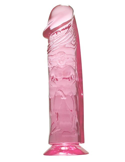 Розовый фаллоимитатор QUARTZ ROSY 8INCH PVC DONG - 20 см. купить в секс шопе
