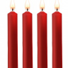 Набор из 4 красных восковых свечей Teasing Wax Candles купить в секс шопе