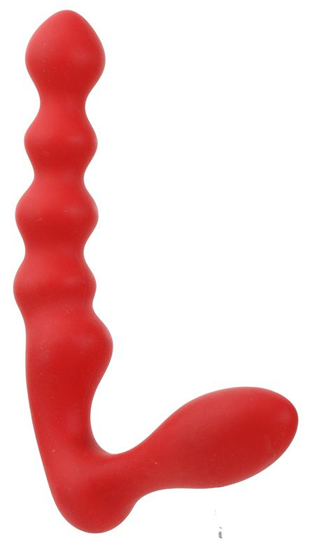 Красный силиконовый стимулятор PURRFECT SILICONE - 19 см. купить в секс шопе