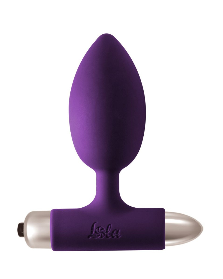 Фиолетовая анальная вибропробка New Edition Perfection - 11,1 см. купить в секс шопе