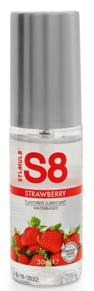 Лубрикант S8 Flavored Lube со вкусом клубники - 50 мл. купить в секс шопе