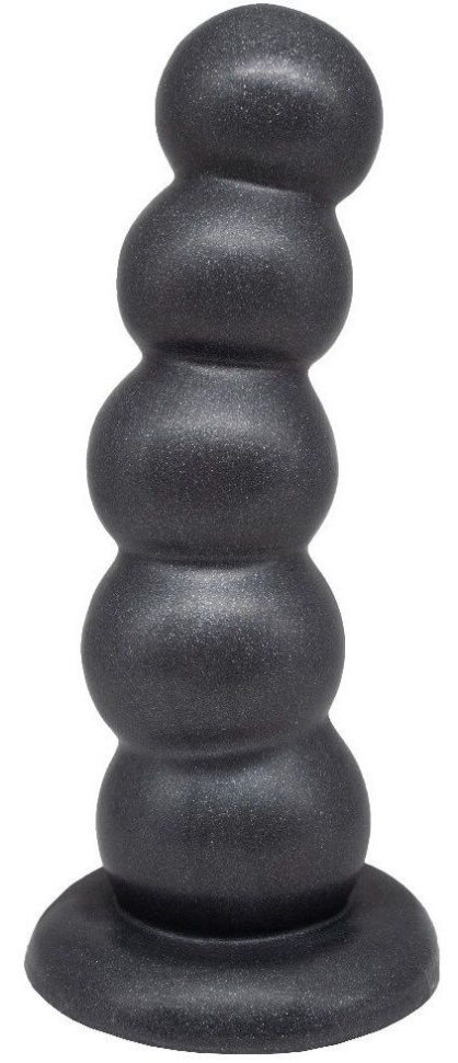 Черная насадка-плаг на харнесс PLATINUM 9 - 24 см. купить в секс шопе