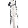 Прозрачный фаллоимитатор с фигурками на поверхности - 21,6 см. купить в секс шопе