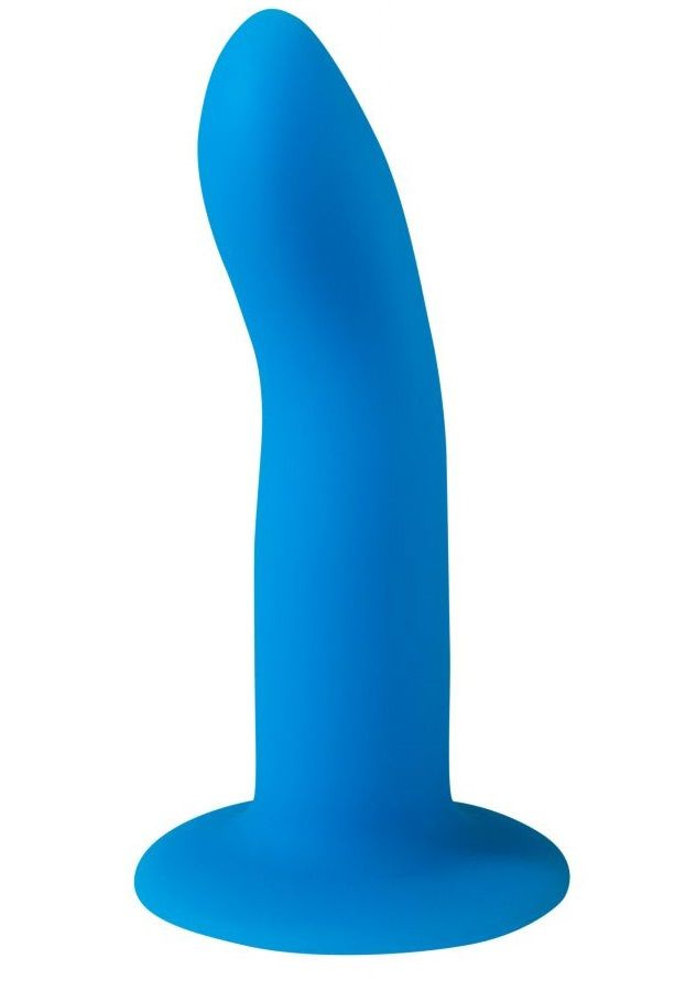 Синий, светящийся в темноте стимулятор Neon Driver - 13,3 см. купить в секс шопе