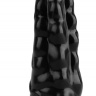 Черная анальная втулка с венками - 18 см. купить в секс шопе