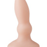 Телесный анальный плаг с каплевидным кончиком - 10 см. купить в секс шопе