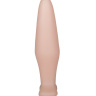 Телесная конусообразная пробка - 14 см. купить в секс шопе