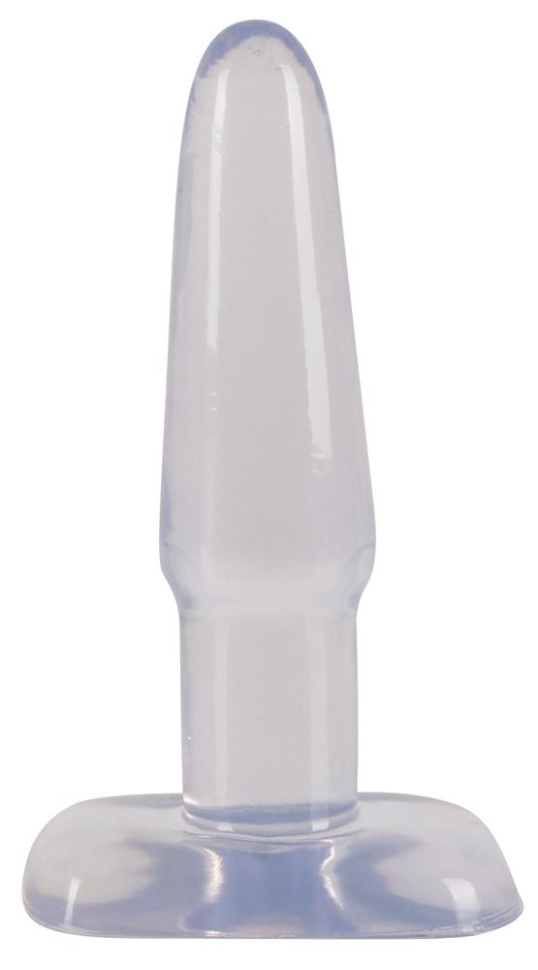 Прозрачная анальная втулка Crystal Clear Medium - 14,5 см. купить в секс шопе
