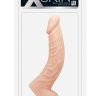 Телесный фаллоимитатор с ярко выраженным венозным узором XSKIN 7.5 PVC DONG - 19 см. купить в секс шопе