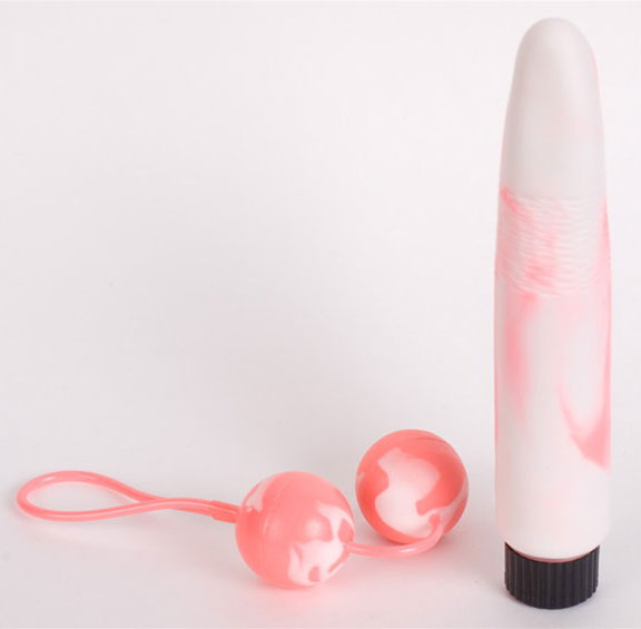 Вибратор+шары Pleusure Pack розовые купить в секс шопе