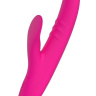 Розовый вибратор с клиторальным стимулятором Nalone Peri -  23,3 см. купить в секс шопе