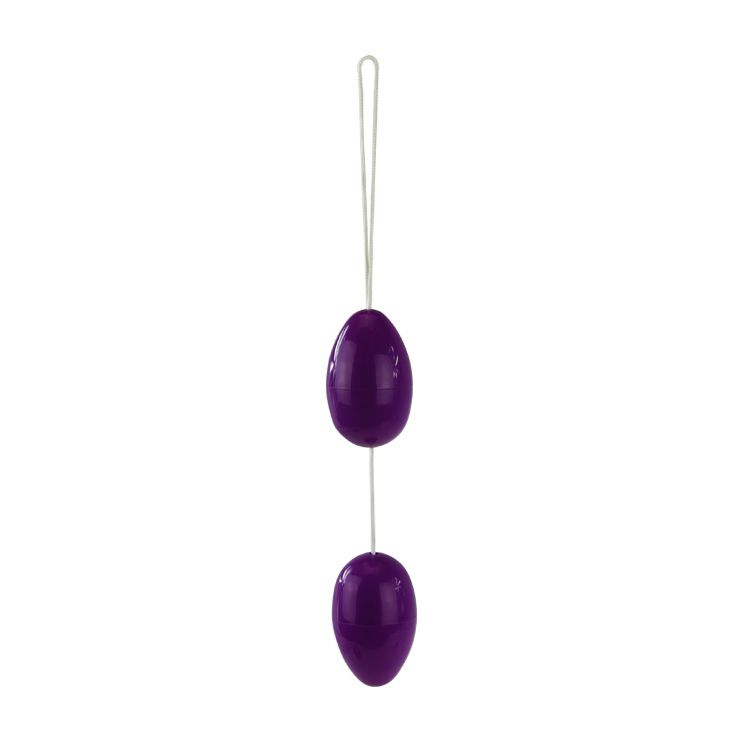Фиолетовые анальные шарики вытянутой формы купить в секс шопе