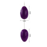 Фиолетовые анальные шарики вытянутой формы купить в секс шопе