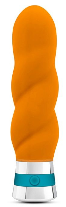 Оранжевый вибромассажер VIBRANCE - 15,2 см. купить в секс шопе