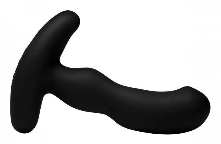 Черный массажер простаты Pro-Digger 7X Silicone Stimulating Beaded P-Spot Vibe купить в секс шопе