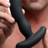 Черный массажер простаты Pro-Digger 7X Silicone Stimulating Beaded P-Spot Vibe купить в секс шопе
