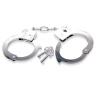 Металлические наручники Metal Handcuffs с ключиками купить в секс шопе