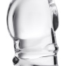 Фаллос со спиралевидным рельефом из прозрачного стекла - 14 см. купить в секс шопе