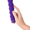 Фиолетовый фигурный вибратор - 17 см. купить в секс шопе