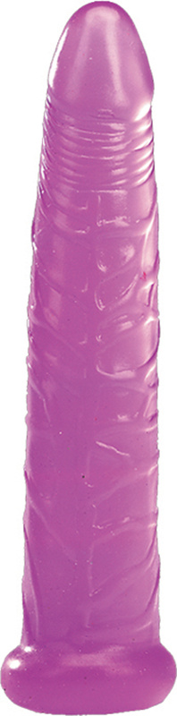 Фиолетовый желейный фаллоимитатор JELLY BENDERS THE EASY FIGHTER - 16,5 см. купить в секс шопе